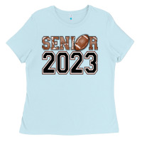 Baby Blue senior 2023 american football Ladies Tee - AdoDesignShop
