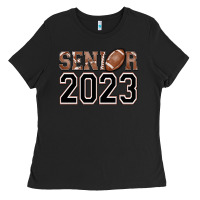 Black senior 2023 american football Ladies Tee - AdoDesignShop