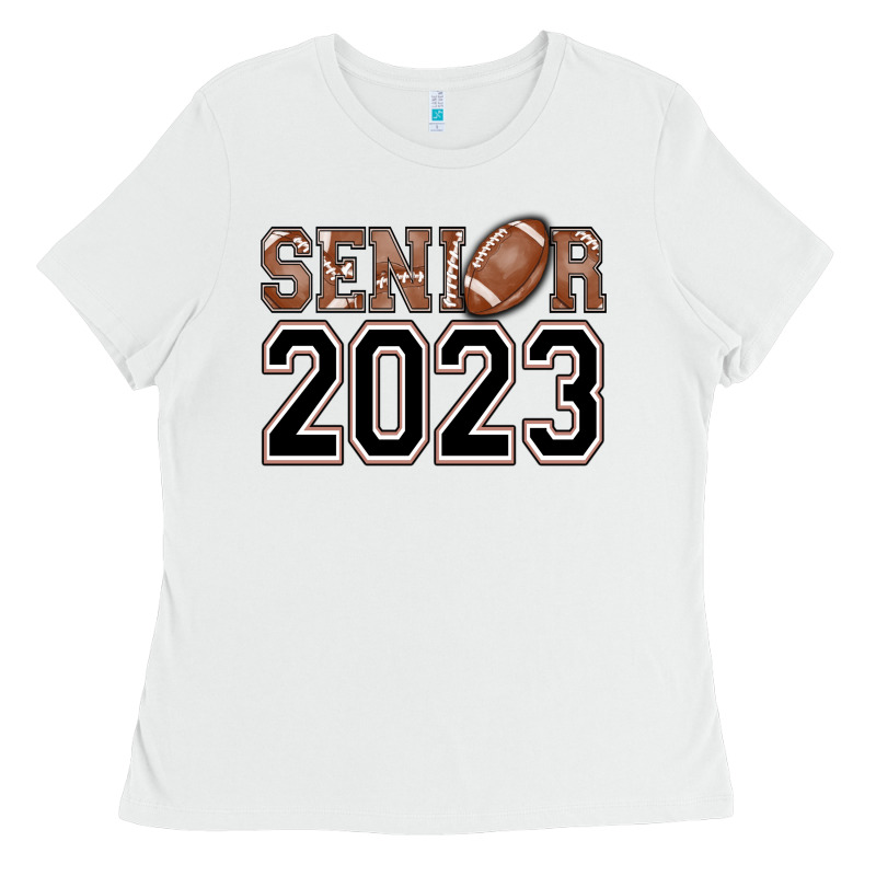 Senior 2023 American Football Ladies Tee by AdoDesignShop | Teevron
