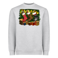 Heather Grey Christmas Heavyweight Sweatshirt - RanaPortraitStore