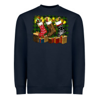 Navy Christmas Heavyweight Sweatshirt - RanaPortraitStore