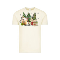 Vintage Arctic christmas coffee and book Vintage Tee - MaliasSmallBusiness