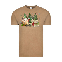 Vintage Coffee christmas coffee and book Vintage Tee - MaliasSmallBusiness