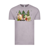Vintage Zinc christmas coffee and book Vintage Tee - MaliasSmallBusiness
