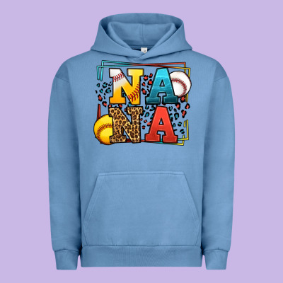 Baseball And Softball Nana Urban Hoodie Designed By Lillyallendesigns