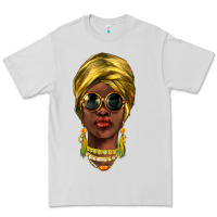 Dove Grey african woman Premium Tee - NancyCooperArtShop