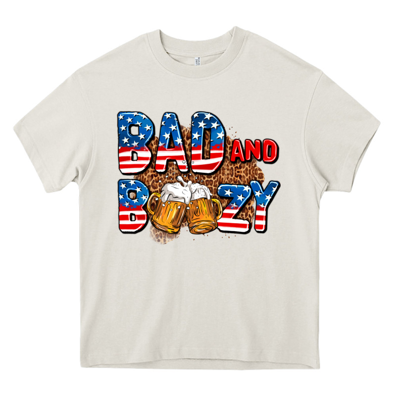 Bad And Boozy Usa Heavy Core Tee by AdoDesignShop | Teevron