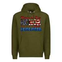 Army Green Memorial day honor and remember 4th of july Premium Hoodie - CowGirlArtShop