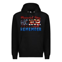 Black Memorial day honor and remember 4th of july Premium Hoodie - CowGirlArtShop
