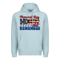 Blue Mist Memorial day honor and remember 4th of july Premium Hoodie - CowGirlArtShop