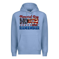 Colony Blue Memorial day honor and remember 4th of july Premium Hoodie - CowGirlArtShop