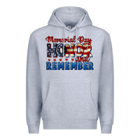 Heather Grey Memorial day honor and remember 4th of july Premium Hoodie - CowGirlArtShop