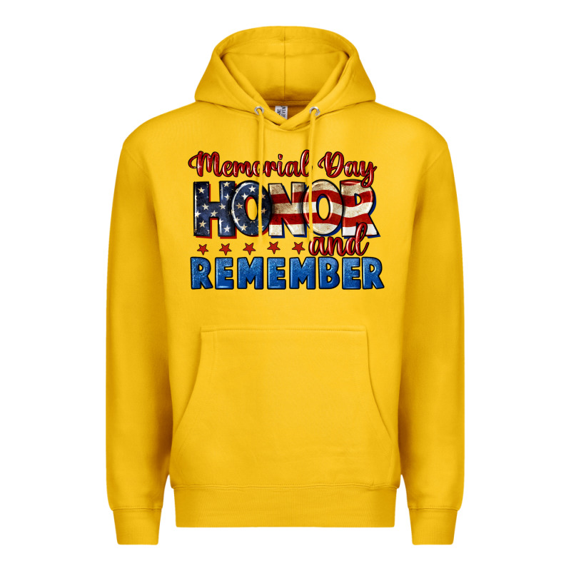 Memorial Day Honor And Remember 4th Of July Premium Hoodie by CowGirlArtShop | Teevron