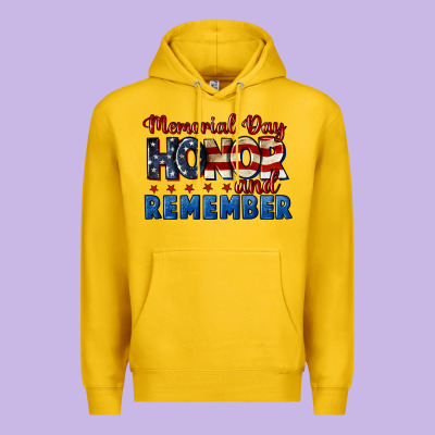 Memorial Day Honor And Remember 4th Of July Premium Hoodie Designed By Cowgirlartshop