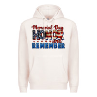 Pale Pink Memorial day honor and remember 4th of july Premium Hoodie - CowGirlArtShop
