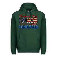 Sports Green Memorial day honor and remember 4th of july Premium Hoodie - CowGirlArtShop