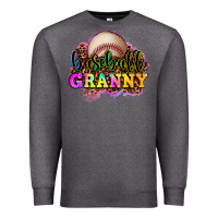 Charcoal Heather baseball granny Premium Sweatshirt - OliviaCreatesArt