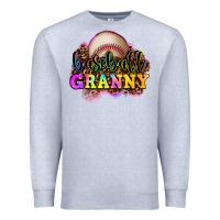 Heather Grey baseball granny Premium Sweatshirt - OliviaCreatesArt