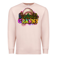 Pale Pink baseball granny Premium Sweatshirt - OliviaCreatesArt