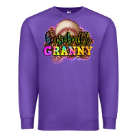 Purple baseball granny Premium Sweatshirt - OliviaCreatesArt
