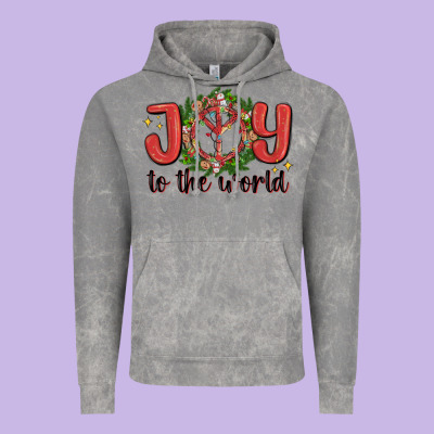 Joy To The World Vintage Hoodie Designed By Maliassmallbusiness