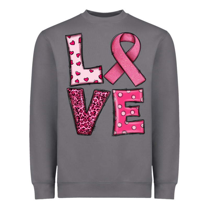 Western Breast Cancer Love Heavyweight Sweatshirt by RanaPortraitStore | Teevron