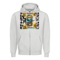 Dove Grey ocd with cow Zipper Hoodie - TumblerDesignByShophia