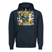 Navy ocd with cow Zipper Hoodie - TumblerDesignByShophia