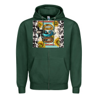 Sports Green ocd with cow Zipper Hoodie - TumblerDesignByShophia