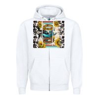 White ocd with cow Zipper Hoodie - TumblerDesignByShophia