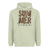 Matcha summer vibes leopard Heavyweight Hoodie - CowCowDesign
