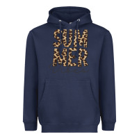 Navy summer vibes leopard Heavyweight Hoodie - CowCowDesign