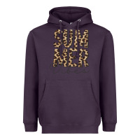 Plum summer vibes leopard Heavyweight Hoodie - CowCowDesign