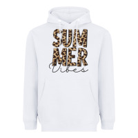 White summer vibes leopard Heavyweight Hoodie - CowCowDesign