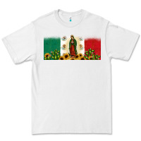 White lady of guadalupe mexican flag Premium Tee - JahusDesignShop