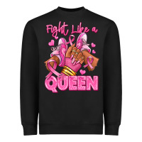 Black Survivor queen Breast Cancer afro girl sneakers Heavyweight Sweatshirt - RanaPortraitStore