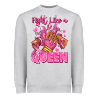 Survivor Queen Breast Cancer Afro Girl Sneakers Heavyweight Sweatshirt | Teevron