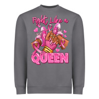Storm Survivor queen Breast Cancer afro girl sneakers Heavyweight Sweatshirt - RanaPortraitStore