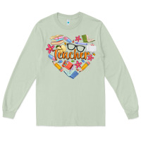Matcha teacher heart Long Sleeve Tee - Artiststas