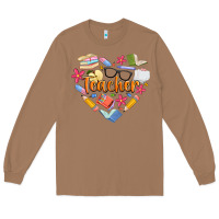 Toasted Coconut teacher heart Long Sleeve Tee - Artiststas