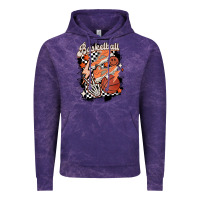 Cloud Purple checkered retro basketball Vintage Hoodie - MaliasSmallBusiness