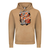 Checkered Retro Basketball Vintage Hoodie | Teevron
