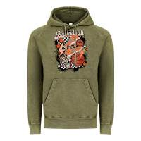 Vintage Olive checkered retro basketball Vintage Hoodie - MaliasSmallBusiness
