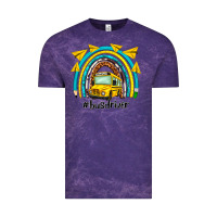 Cloud Purple bus driver rainbow Vintage Tee - NancyCooperArtShop