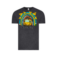 Vintage Black bus driver rainbow Vintage Tee - NancyCooperArtShop