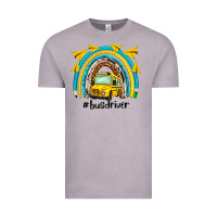Vintage Zinc bus driver rainbow Vintage Tee - NancyCooperArtShop