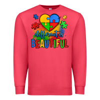 Cardinal different is beautiful autism Premium Sweatshirt - OliviaCreatesArt