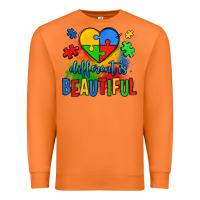 Carrot different is beautiful autism Premium Sweatshirt - OliviaCreatesArt