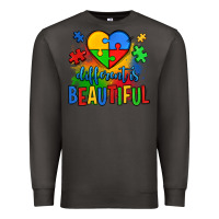 Smoke different is beautiful autism Premium Sweatshirt - OliviaCreatesArt
