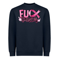 Navy Fu*ck Cancer Heavyweight Sweatshirt - RanaPortraitStore